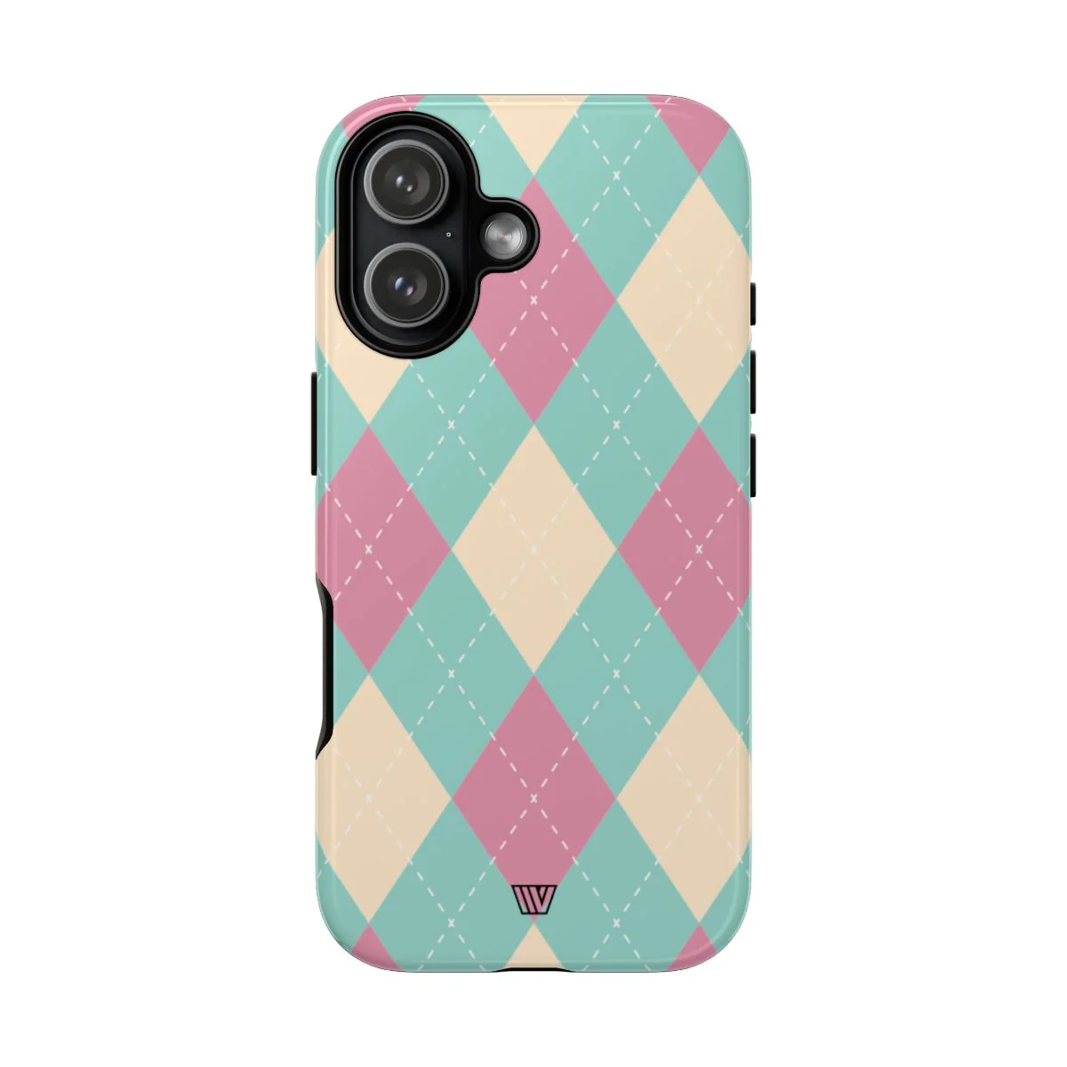 BLUE PINK BEIGE ARGYLE | Tough Phone Case - Image 67