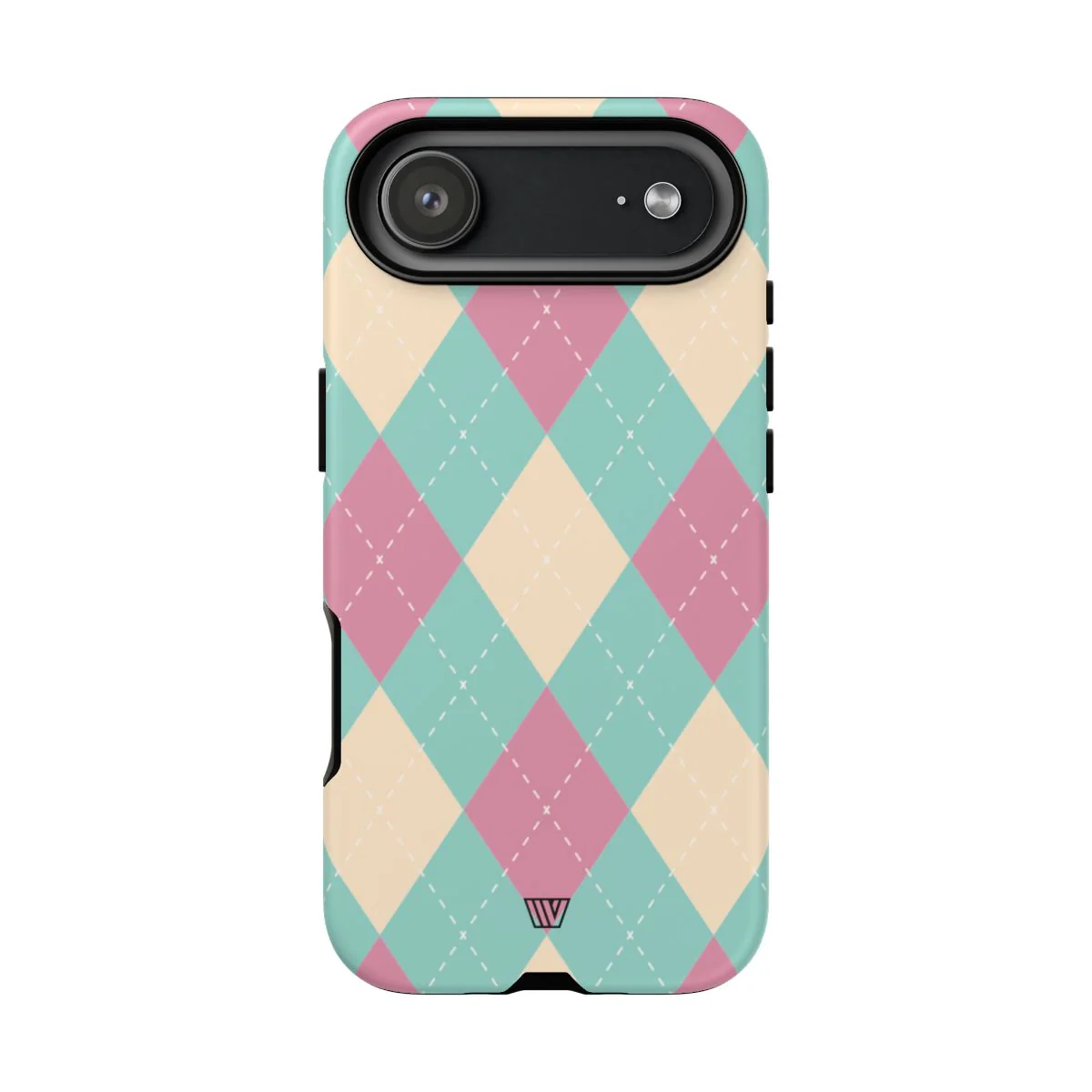 BLUE PINK BEIGE ARGYLE | Tough Phone Case - Image 70