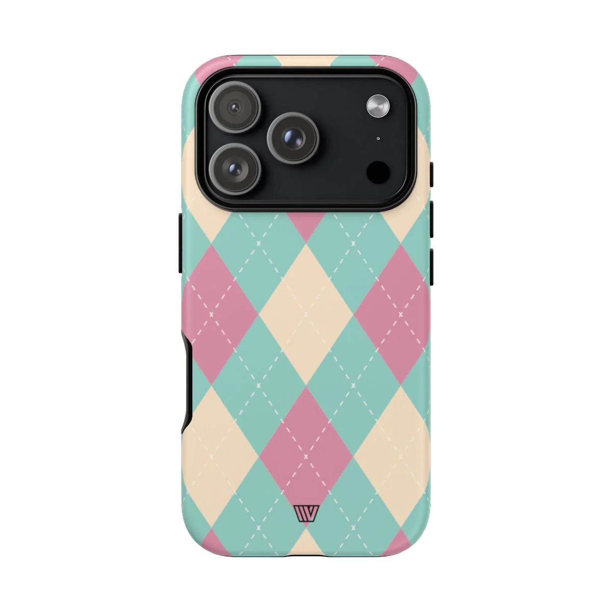BLUE PINK BEIGE ARGYLE | Tough Phone Case - Image 72