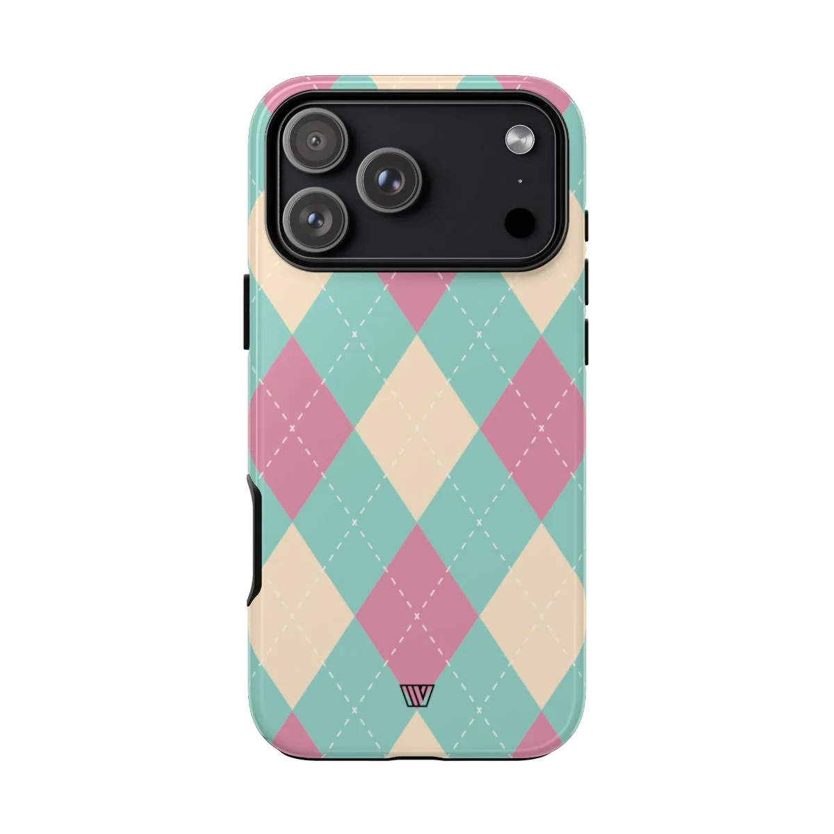 BLUE PINK BEIGE ARGYLE | Tough Phone Case - Image 73