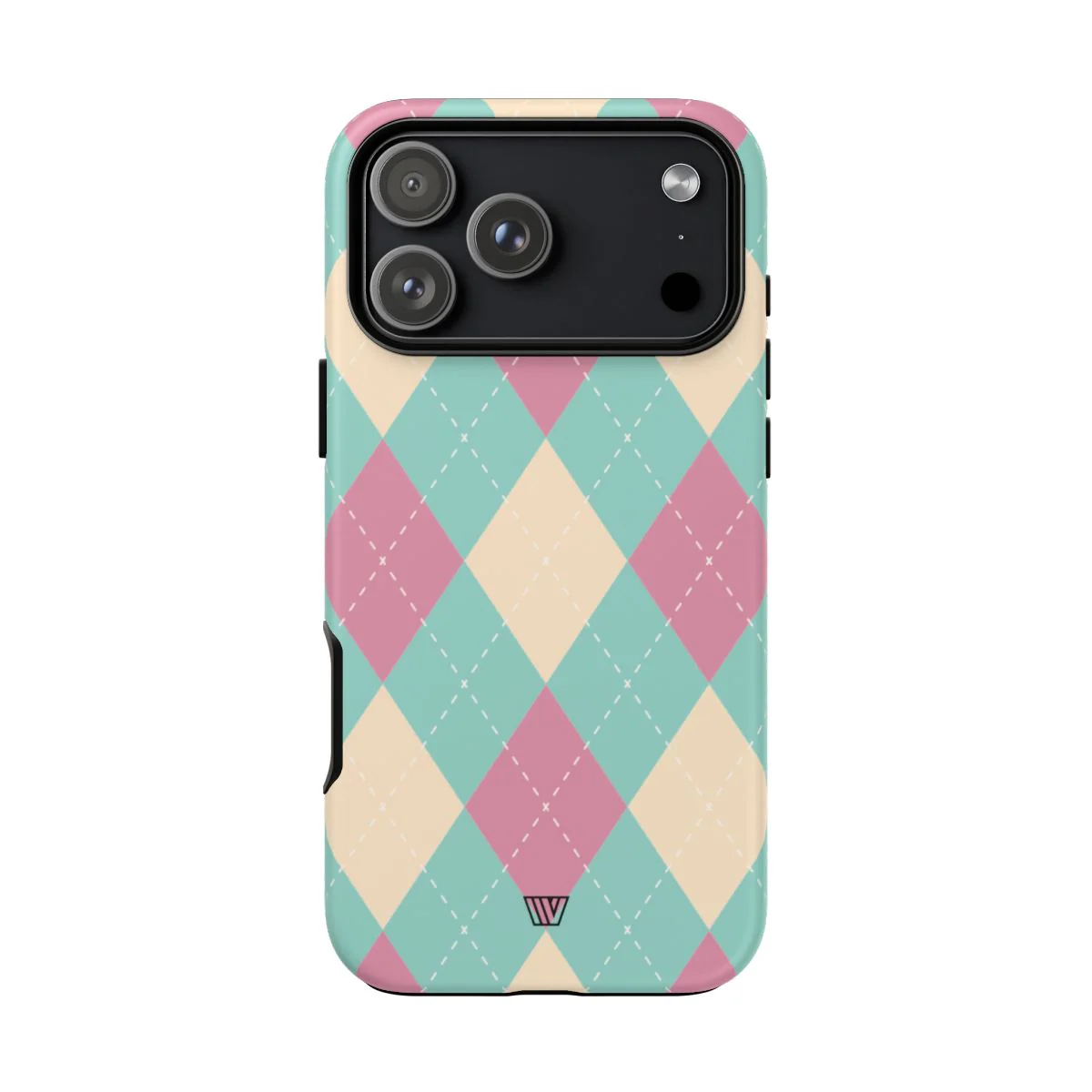 BLUE PINK BEIGE ARGYLE | Tough Phone Case - Image 74