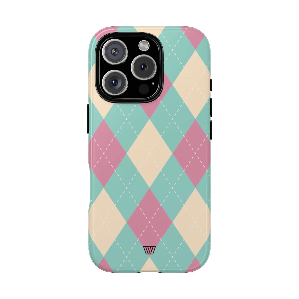 BLUE PINK BEIGE ARGYLE | Tough Phone Case - Image 75