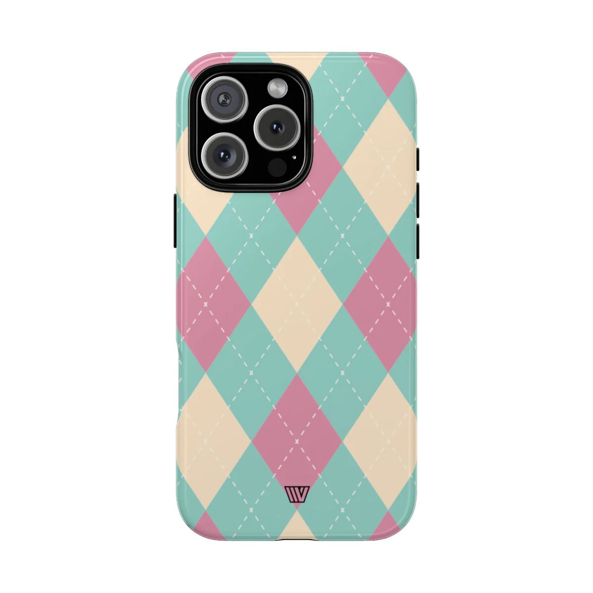 BLUE PINK BEIGE ARGYLE | Tough Phone Case - Image 77