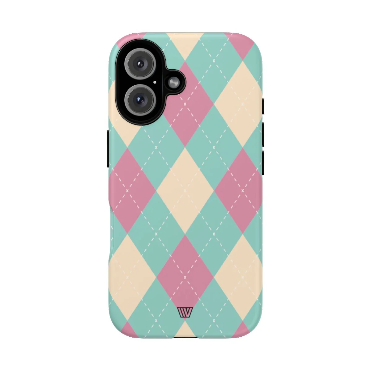 BLUE PINK BEIGE ARGYLE | Tough Phone Case - Image 79