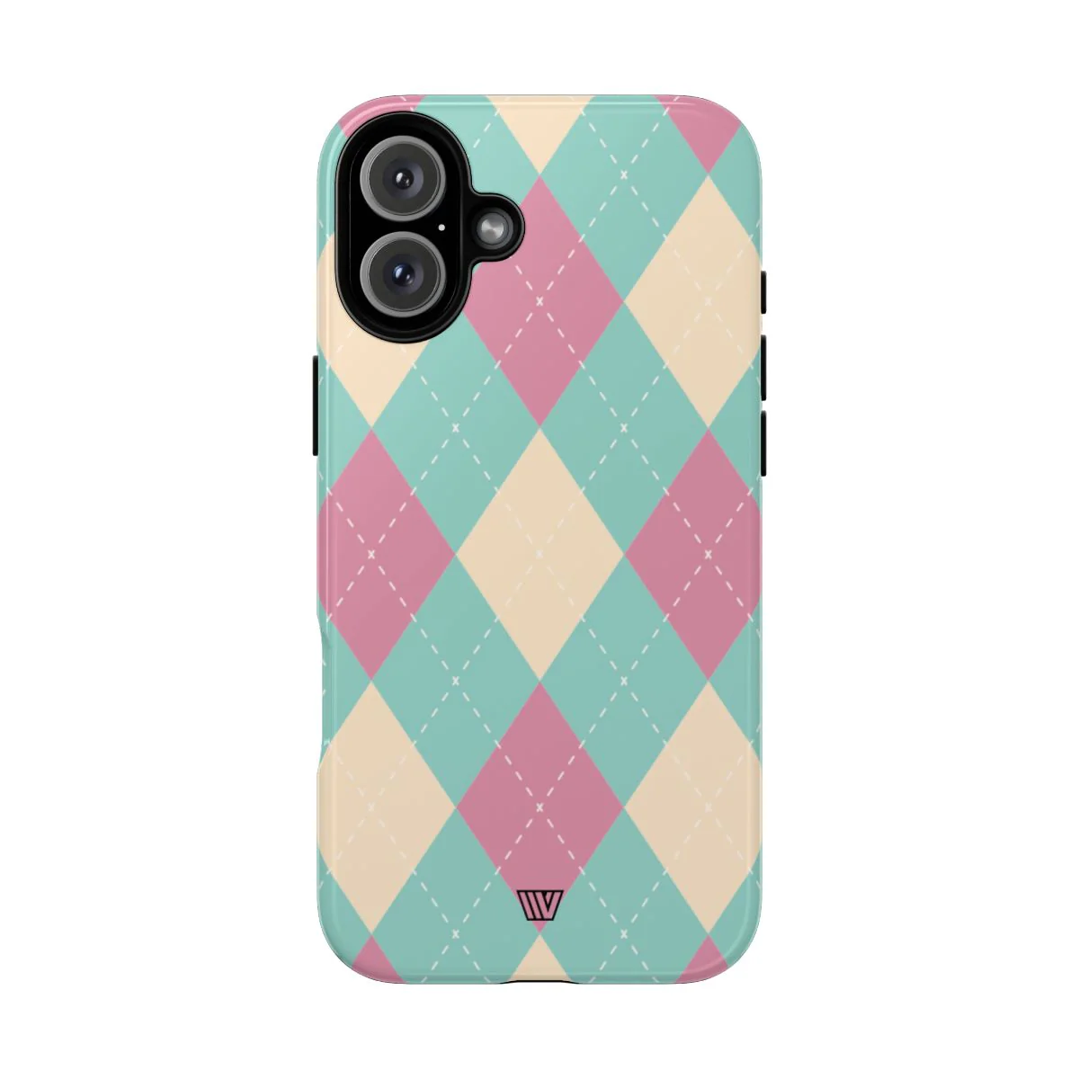 BLUE PINK BEIGE ARGYLE | Tough Phone Case - Image 80