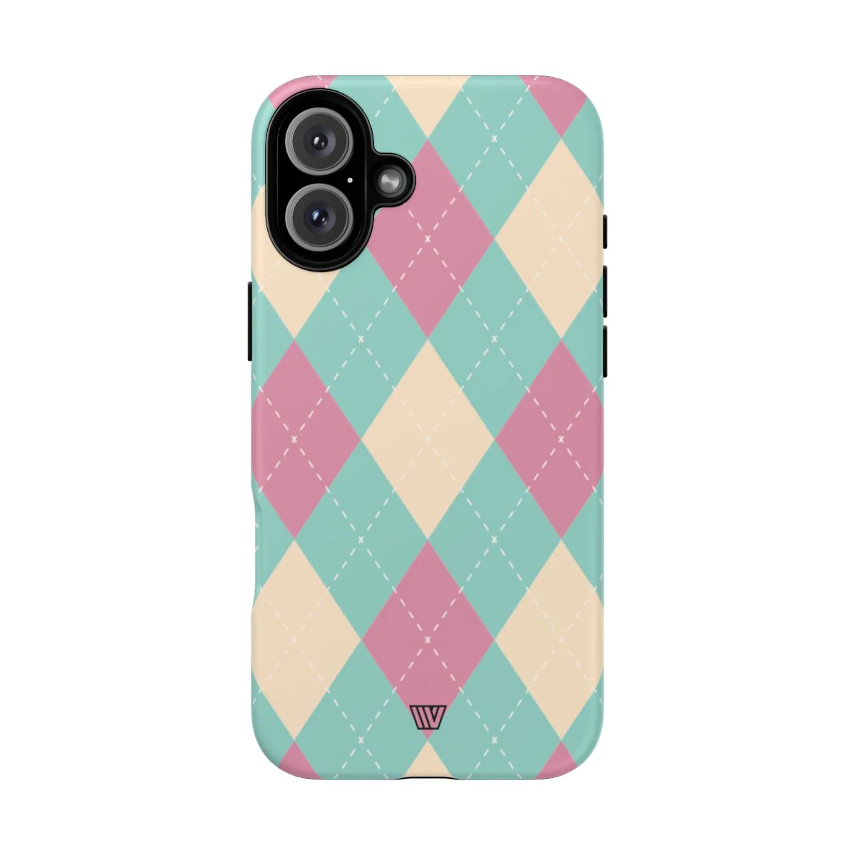 BLUE PINK BEIGE ARGYLE | Tough Phone Case - Image 81