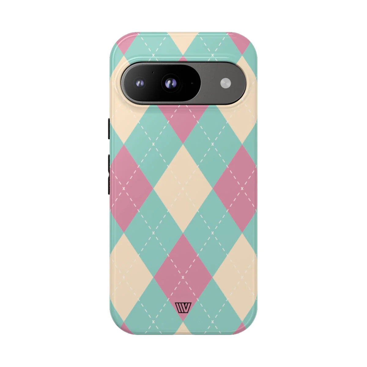 BLUE PINK BEIGE ARGYLE | Tough Phone Case - Image 82