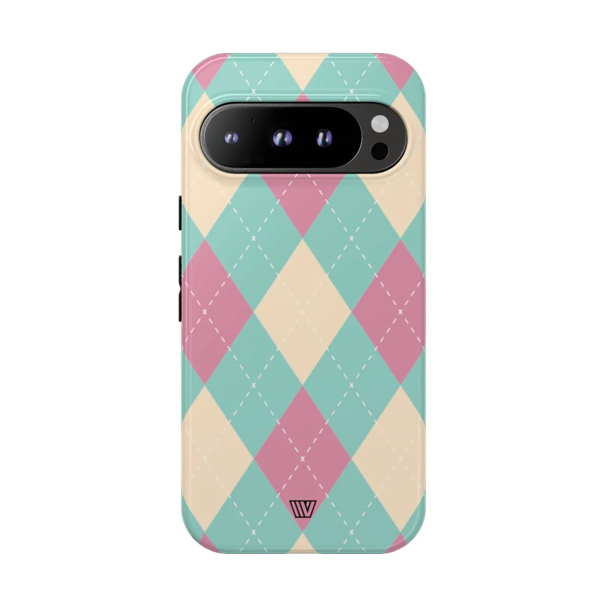 BLUE PINK BEIGE ARGYLE | Tough Phone Case - Image 84
