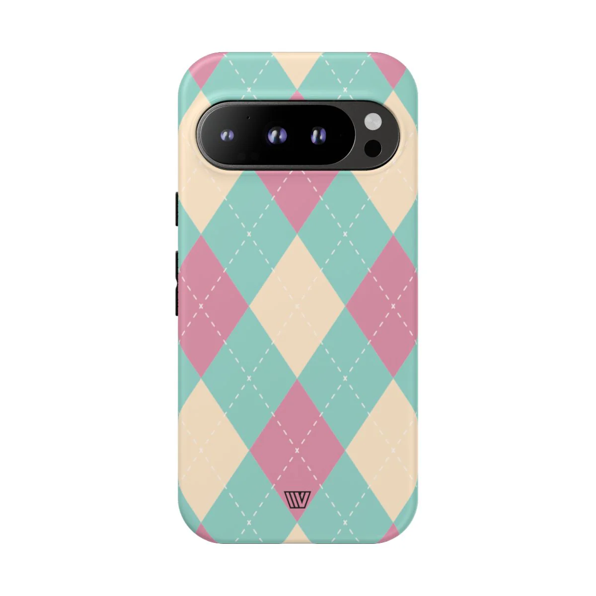 BLUE PINK BEIGE ARGYLE | Tough Phone Case - Image 85