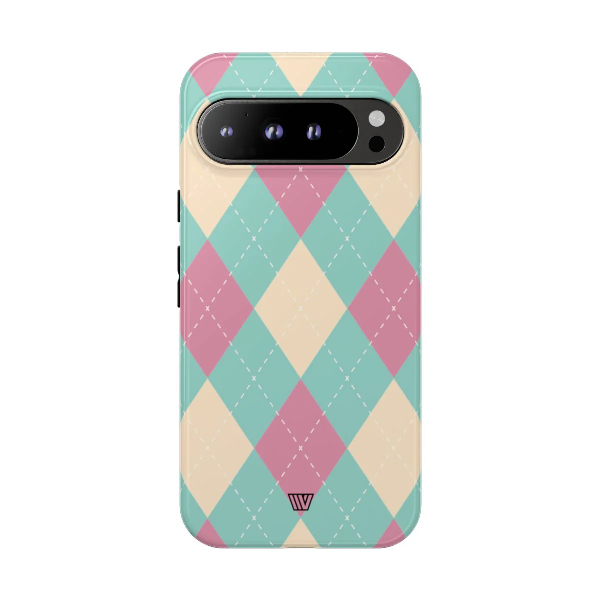 BLUE PINK BEIGE ARGYLE | Tough Phone Case - Image 86