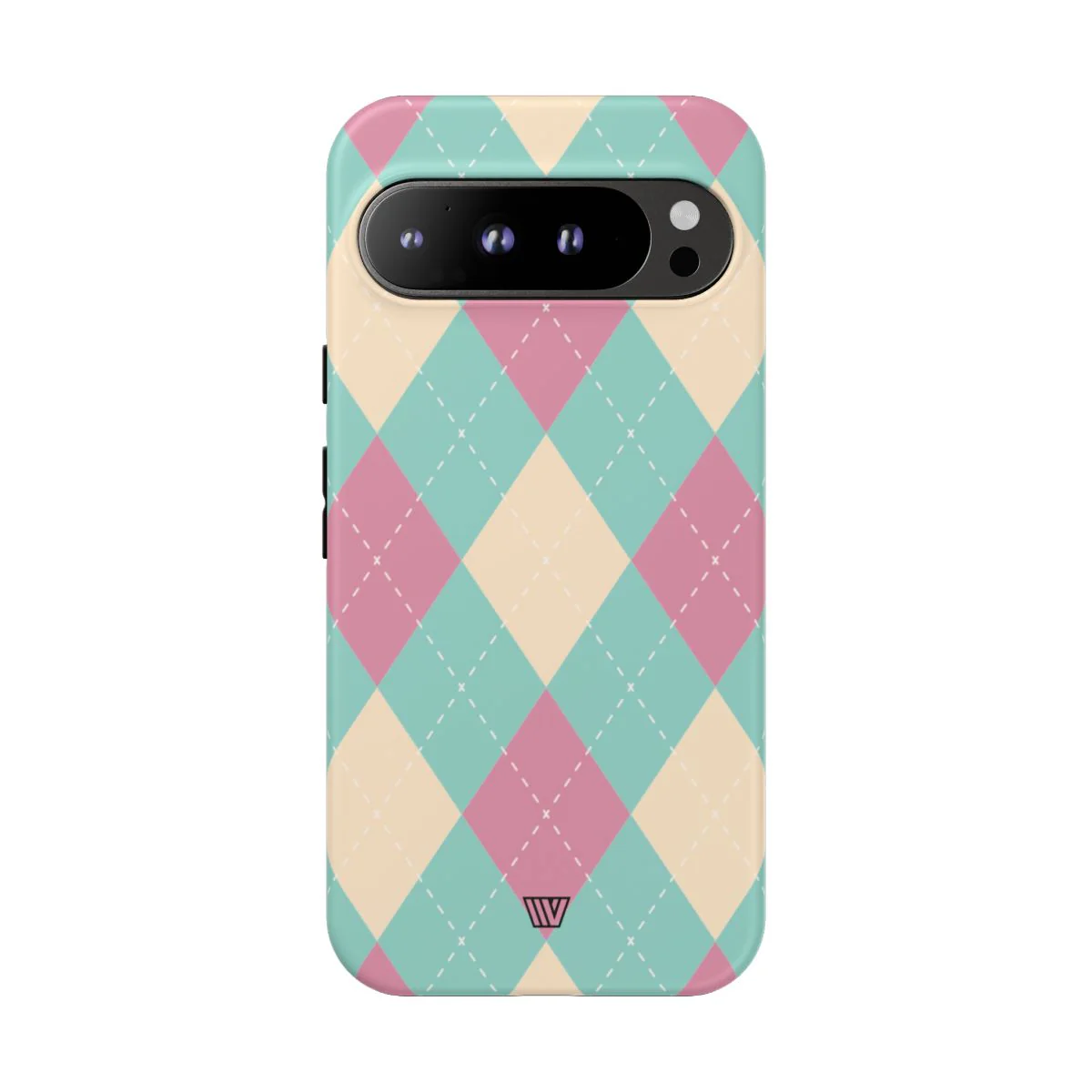 BLUE PINK BEIGE ARGYLE | Tough Phone Case - Image 87