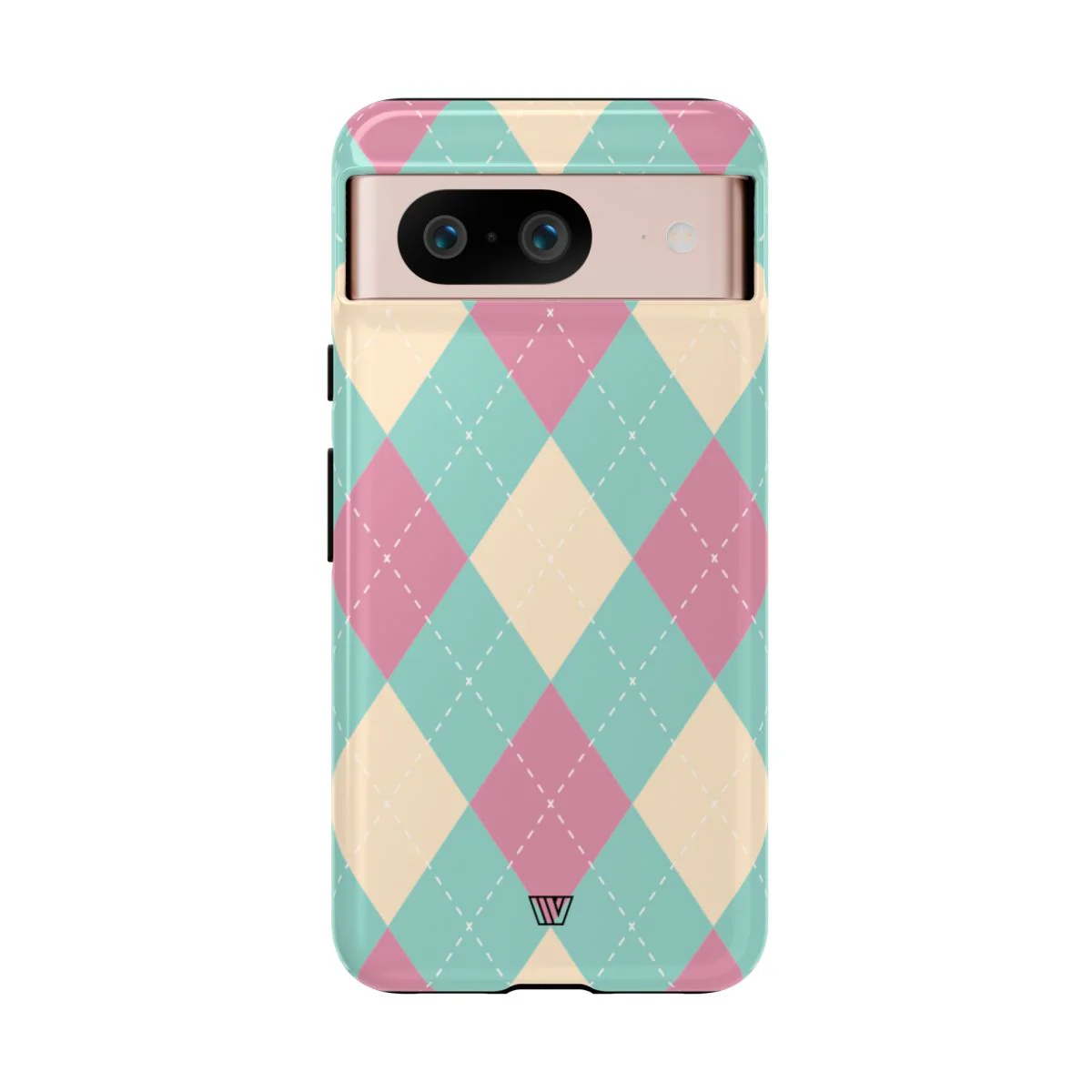 BLUE PINK BEIGE ARGYLE | Tough Phone Case - Image 88