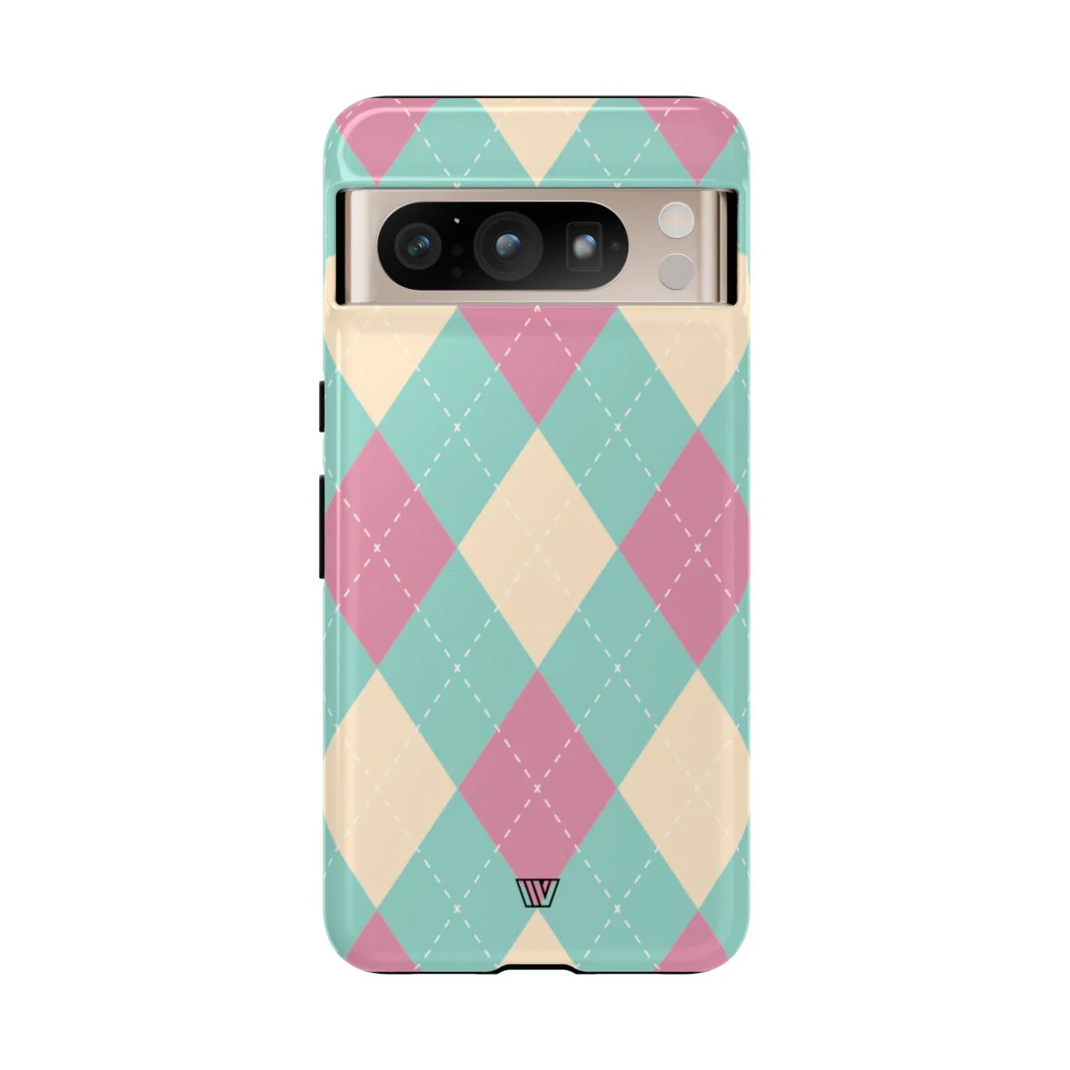 BLUE PINK BEIGE ARGYLE | Tough Phone Case - Image 90