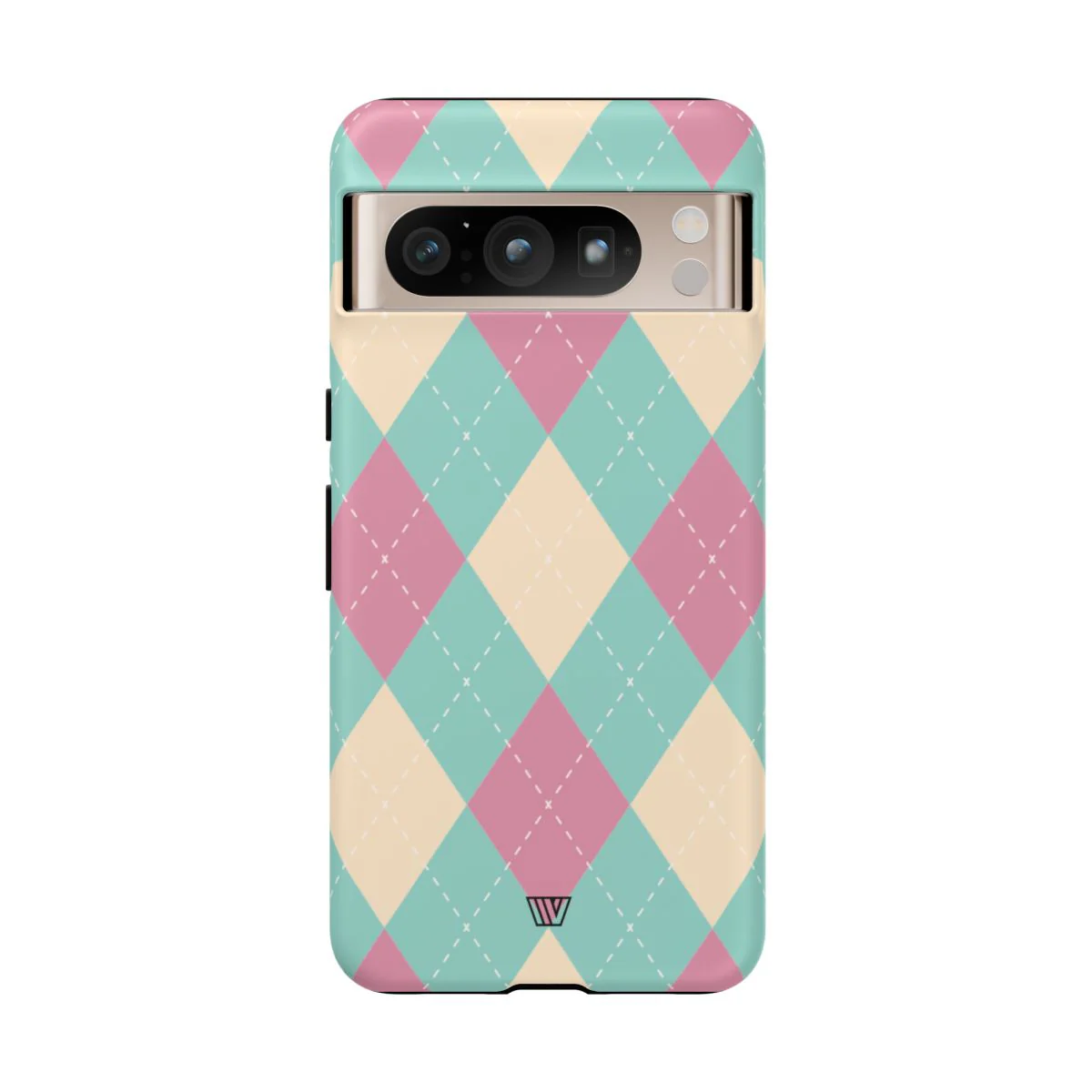 BLUE PINK BEIGE ARGYLE | Tough Phone Case - Image 91