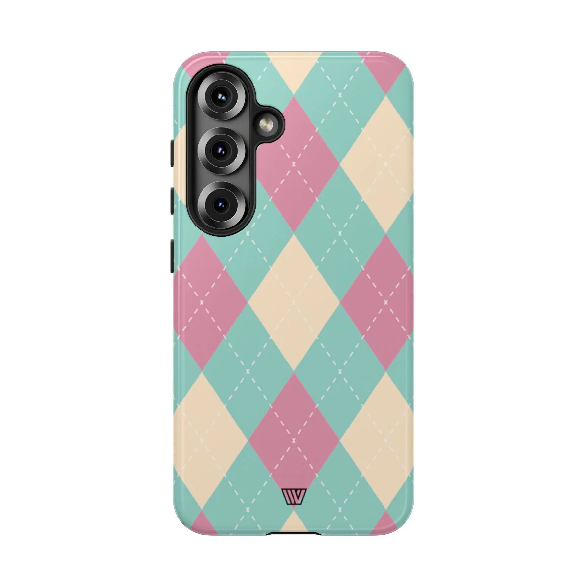 BLUE PINK BEIGE ARGYLE | Tough Phone Case - Image 92