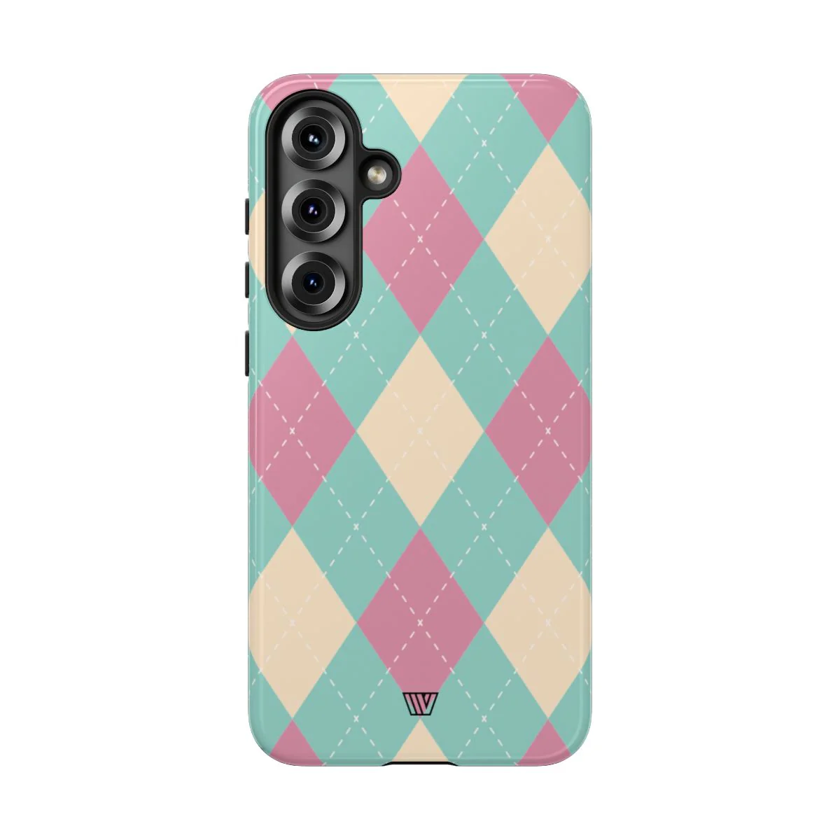 BLUE PINK BEIGE ARGYLE | Tough Phone Case - Image 94