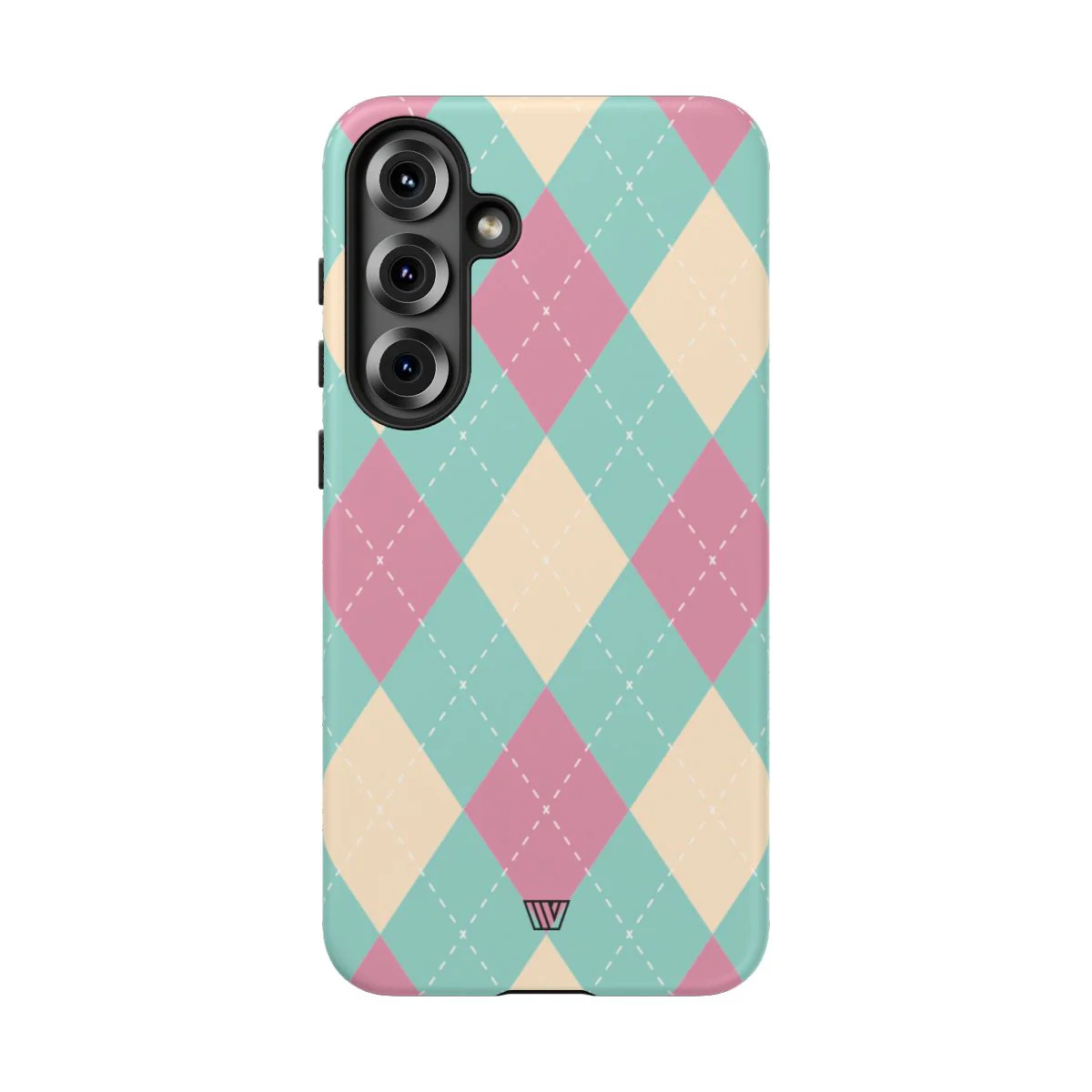 BLUE PINK BEIGE ARGYLE | Tough Phone Case - Image 95