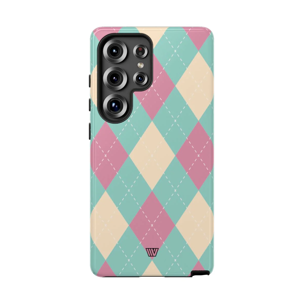 BLUE PINK BEIGE ARGYLE | Tough Phone Case - Image 96