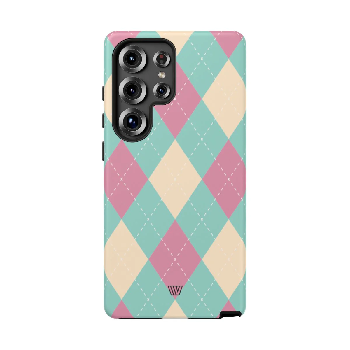 BLUE PINK BEIGE ARGYLE | Tough Phone Case - Image 97