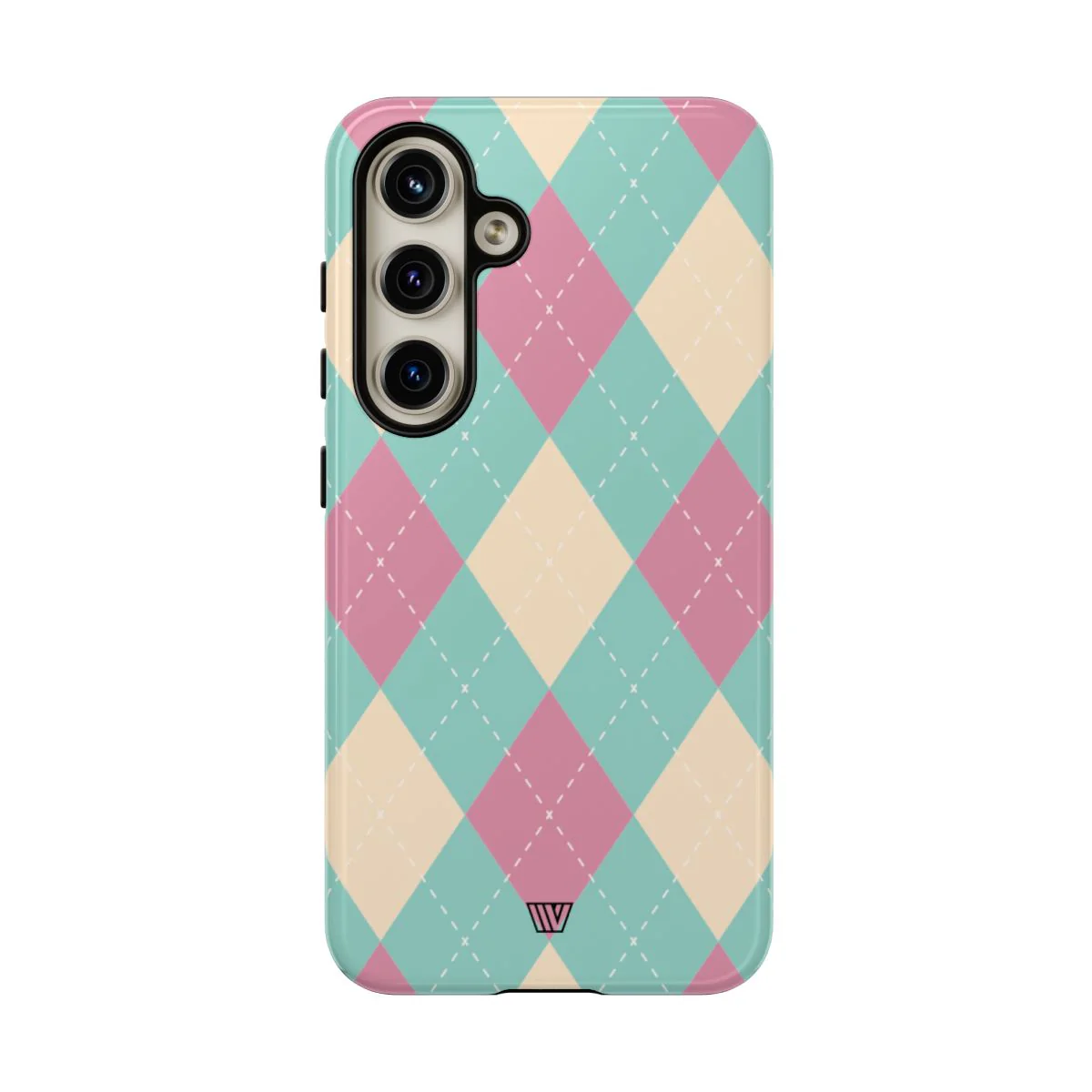 BLUE PINK BEIGE ARGYLE | Tough Phone Case - Image 98
