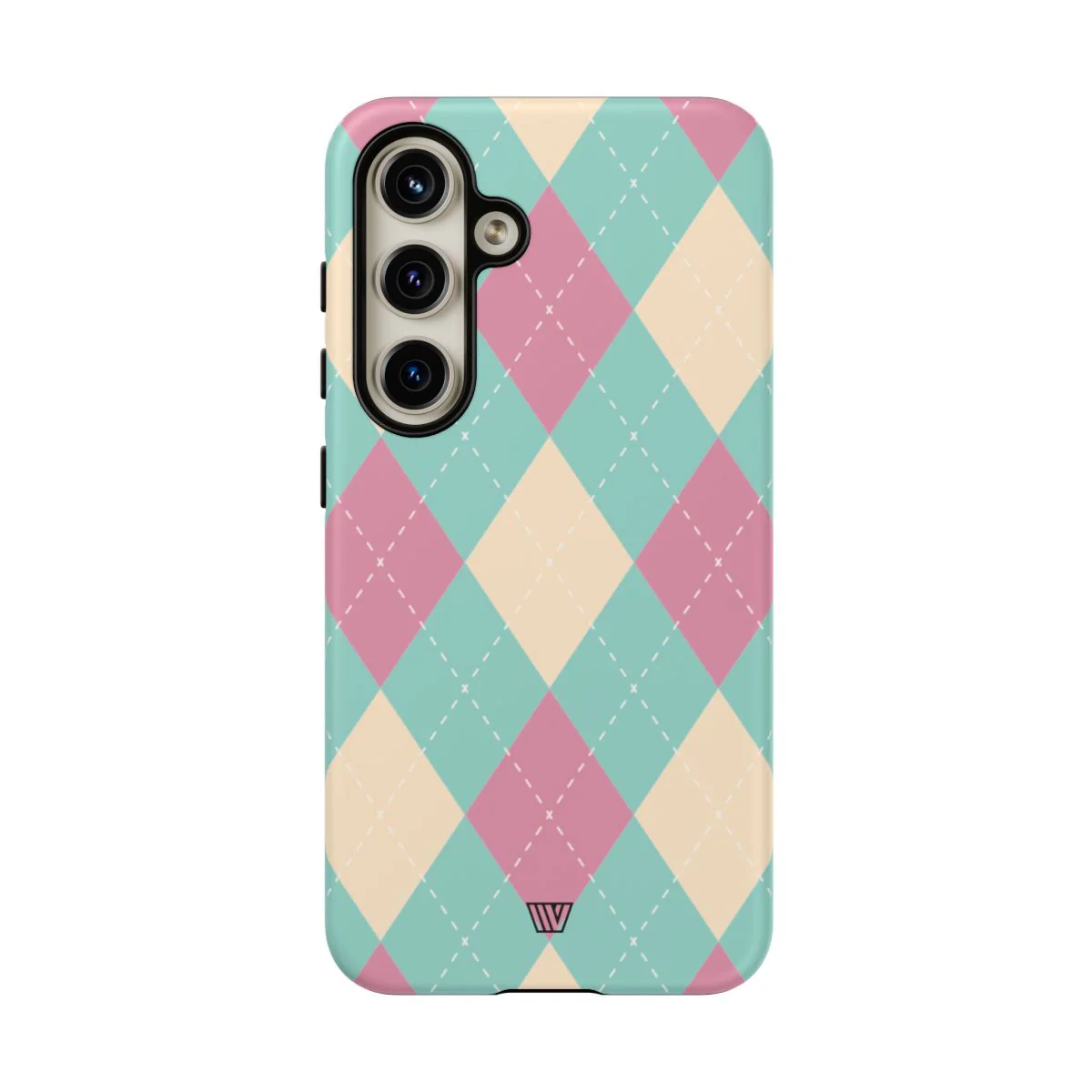 BLUE PINK BEIGE ARGYLE | Tough Phone Case - Image 99