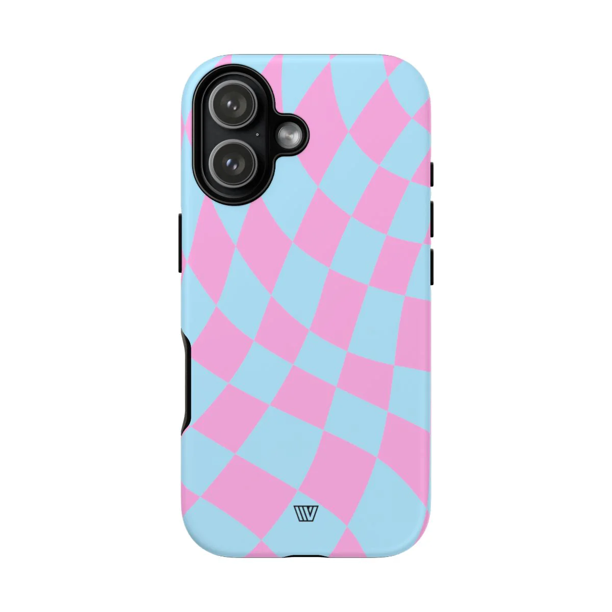 BLUE PINK CURVY CHECKERBOARD | Tough Phone Case - Image 60
