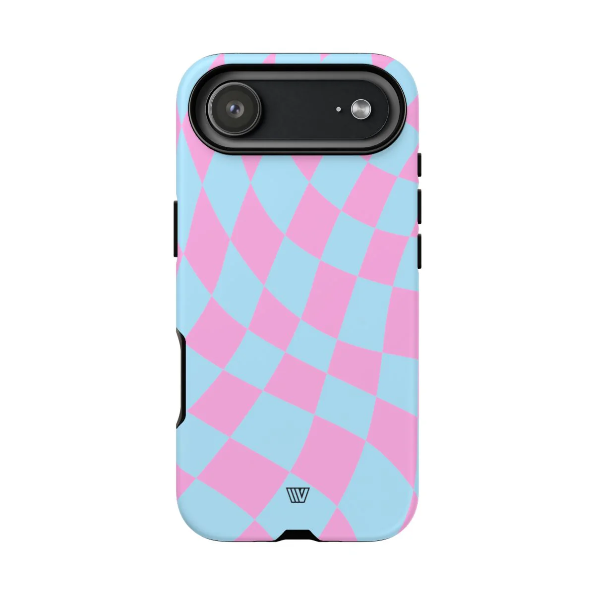 BLUE PINK CURVY CHECKERBOARD | Tough Phone Case - Image 62