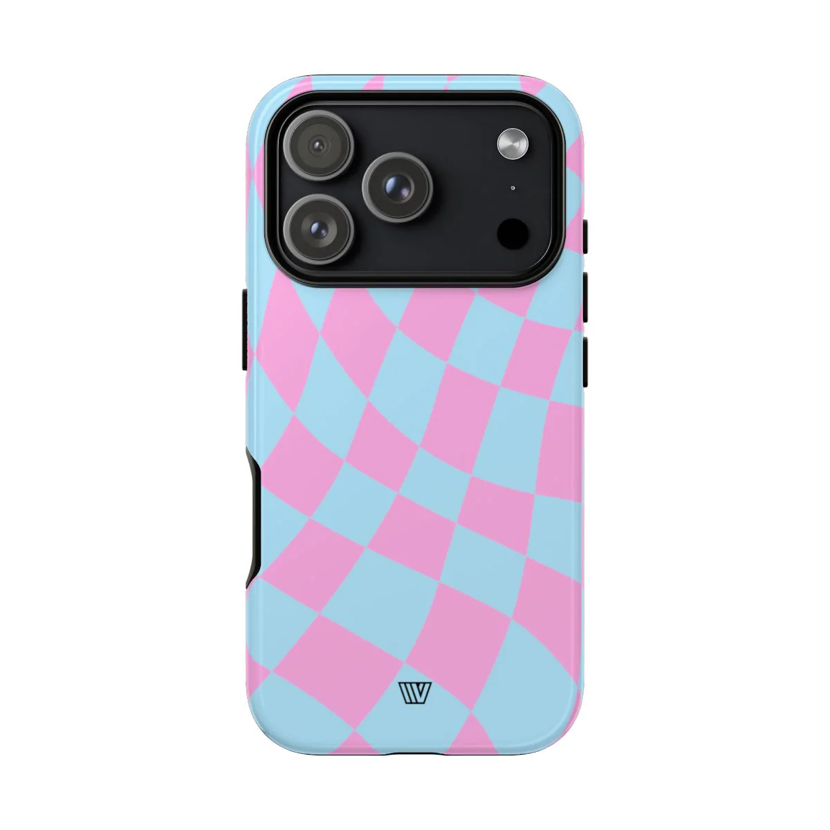 BLUE PINK CURVY CHECKERBOARD | Tough Phone Case - Image 63