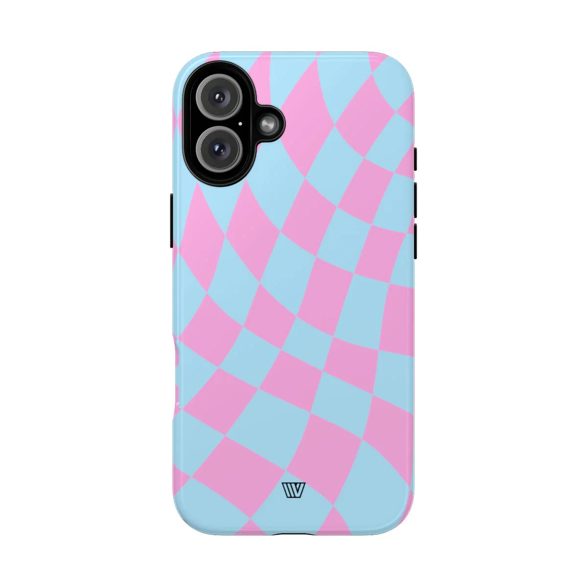 BLUE PINK CURVY CHECKERBOARD | Tough Phone Case - Image 72