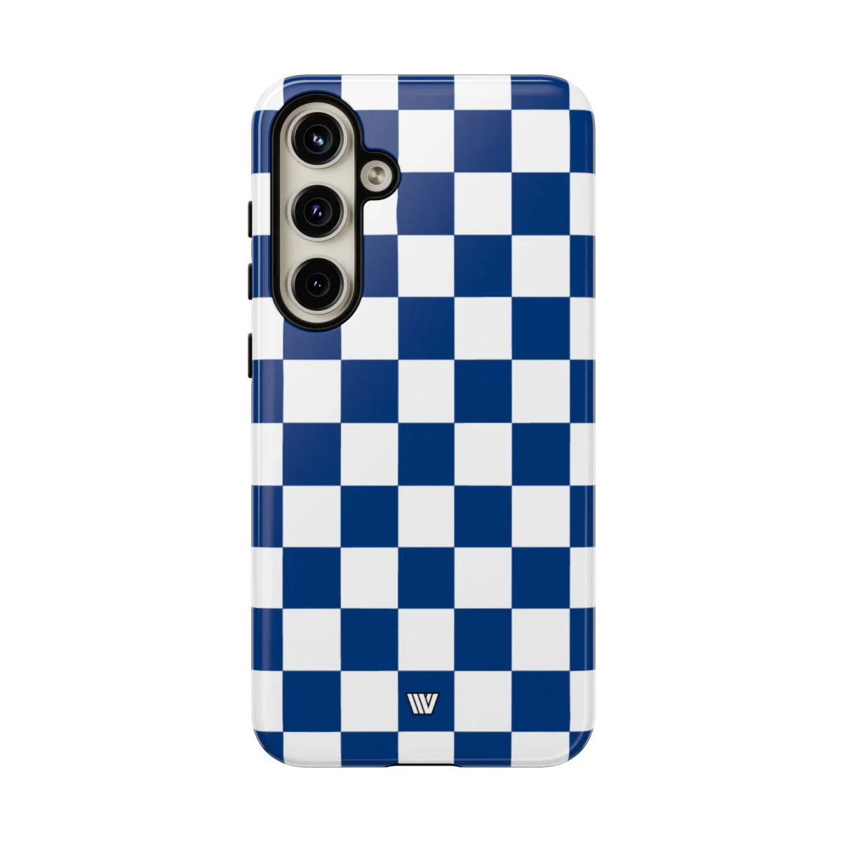 BLUE WHITE CHECKERBOARD | Tough Phone Case - Image 100