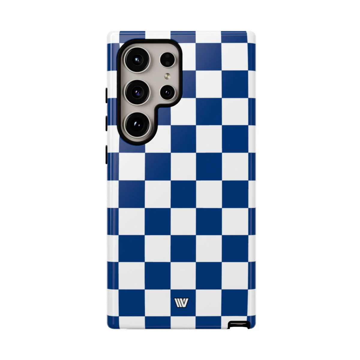 BLUE WHITE CHECKERBOARD | Tough Phone Case - Image 102