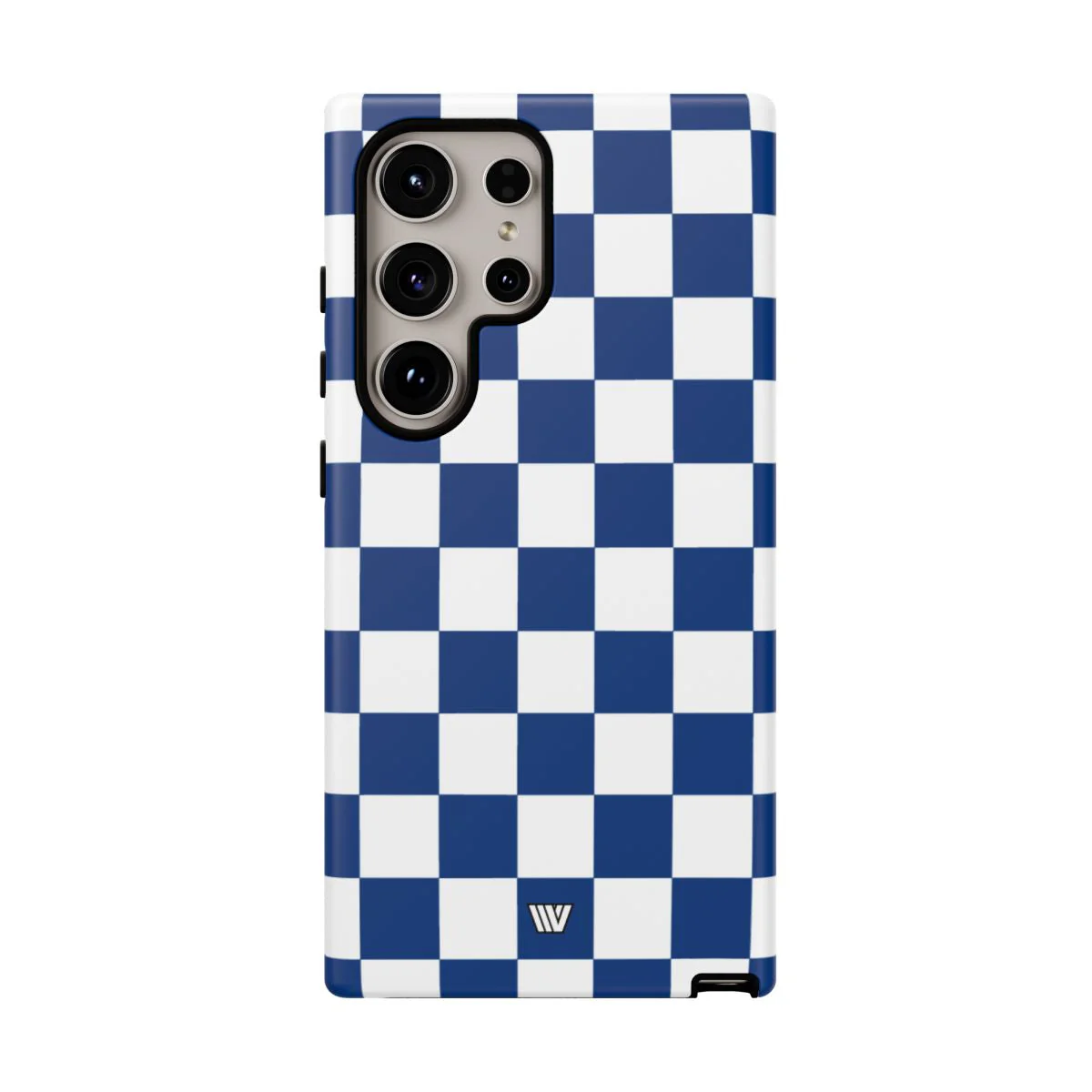 BLUE WHITE CHECKERBOARD | Tough Phone Case - Image 103