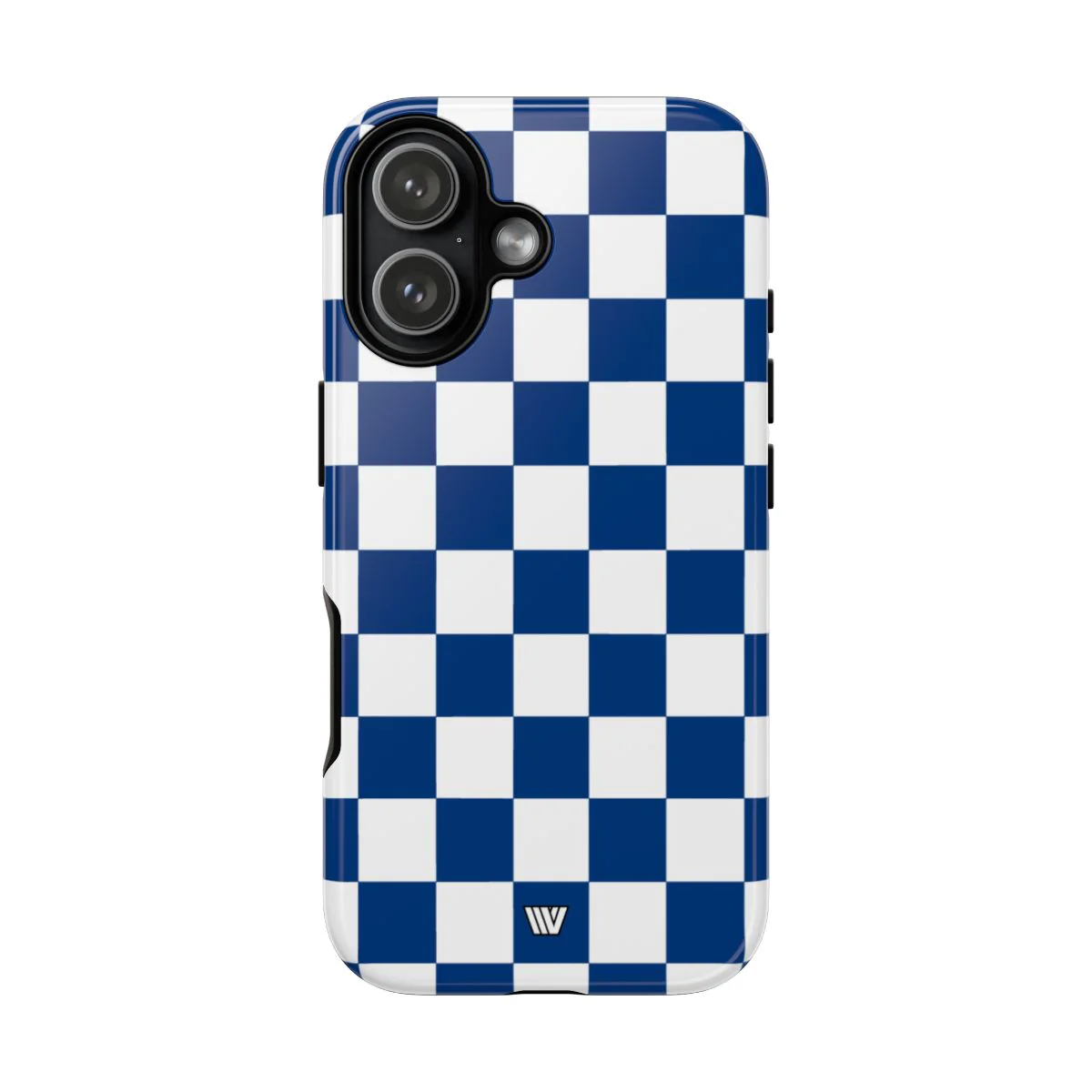 BLUE WHITE CHECKERBOARD | Tough Phone Case - Image 59
