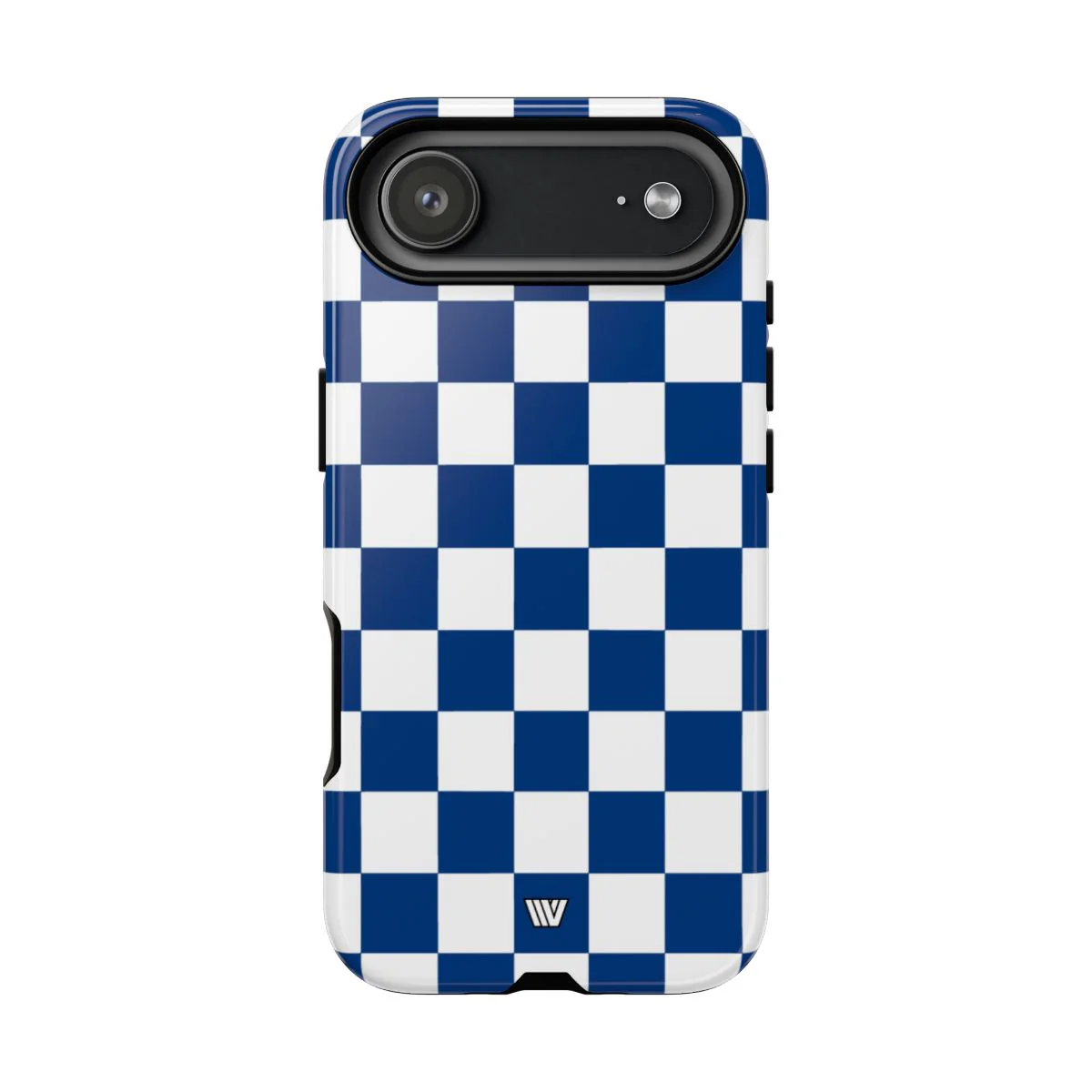 BLUE WHITE CHECKERBOARD | Tough Phone Case - Image 61