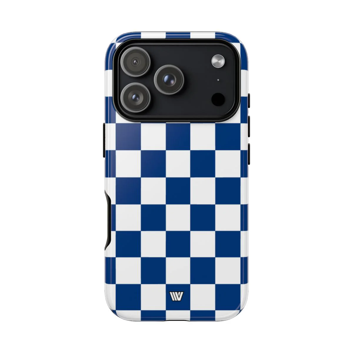 BLUE WHITE CHECKERBOARD | Tough Phone Case - Image 63