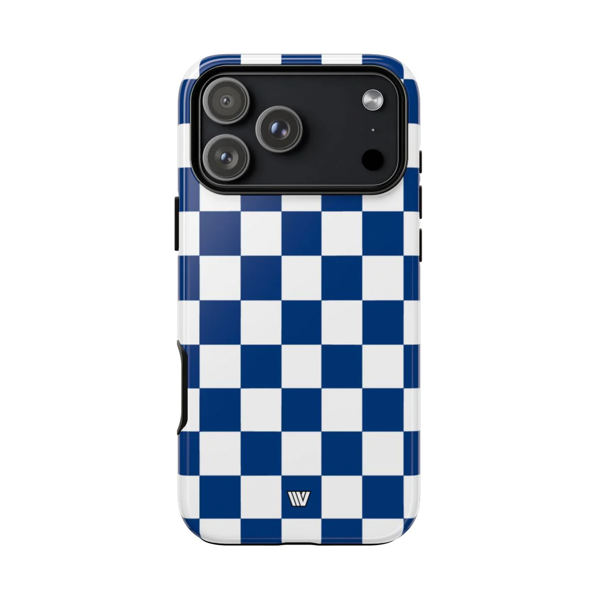 BLUE WHITE CHECKERBOARD | Tough Phone Case - Image 65