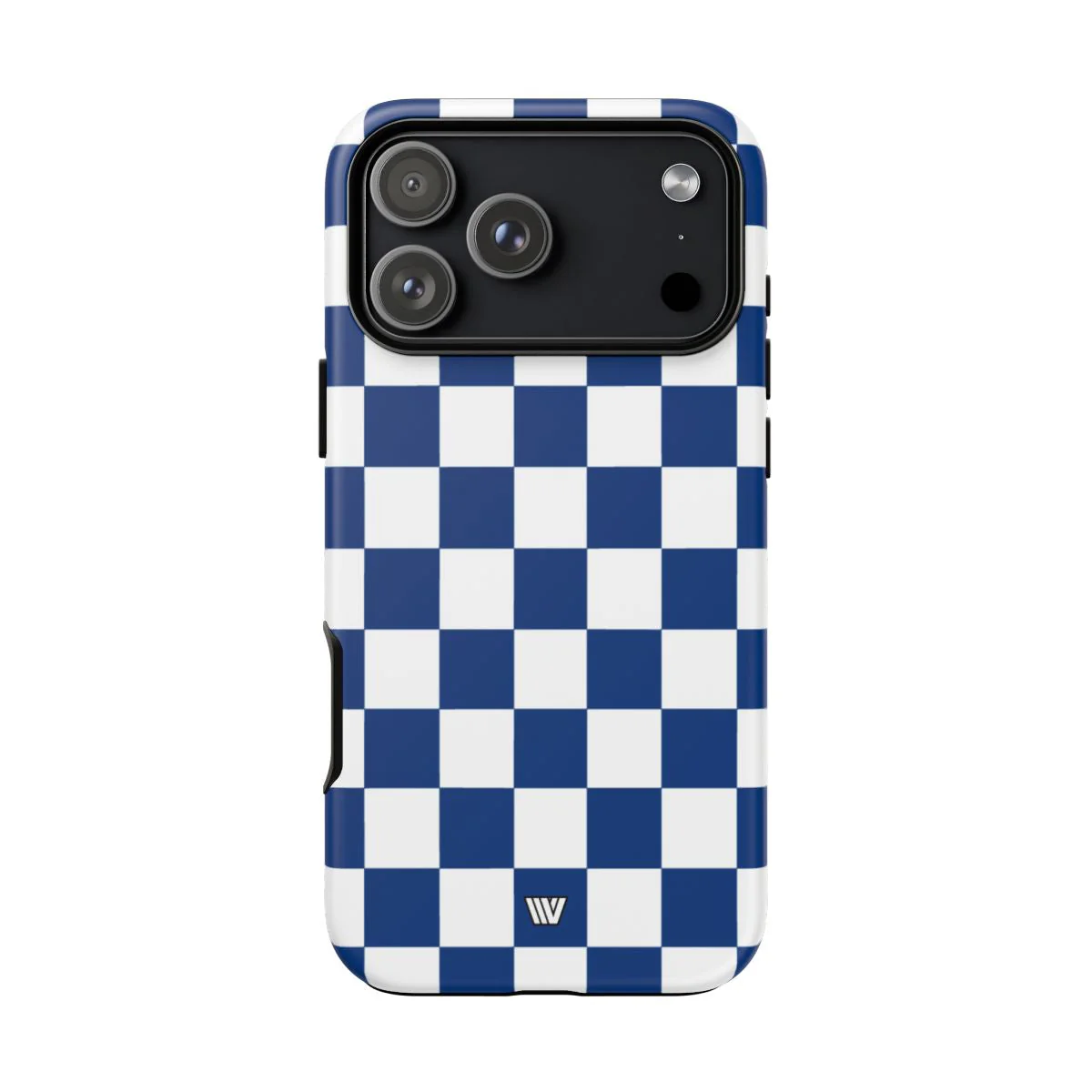 BLUE WHITE CHECKERBOARD | Tough Phone Case - Image 66