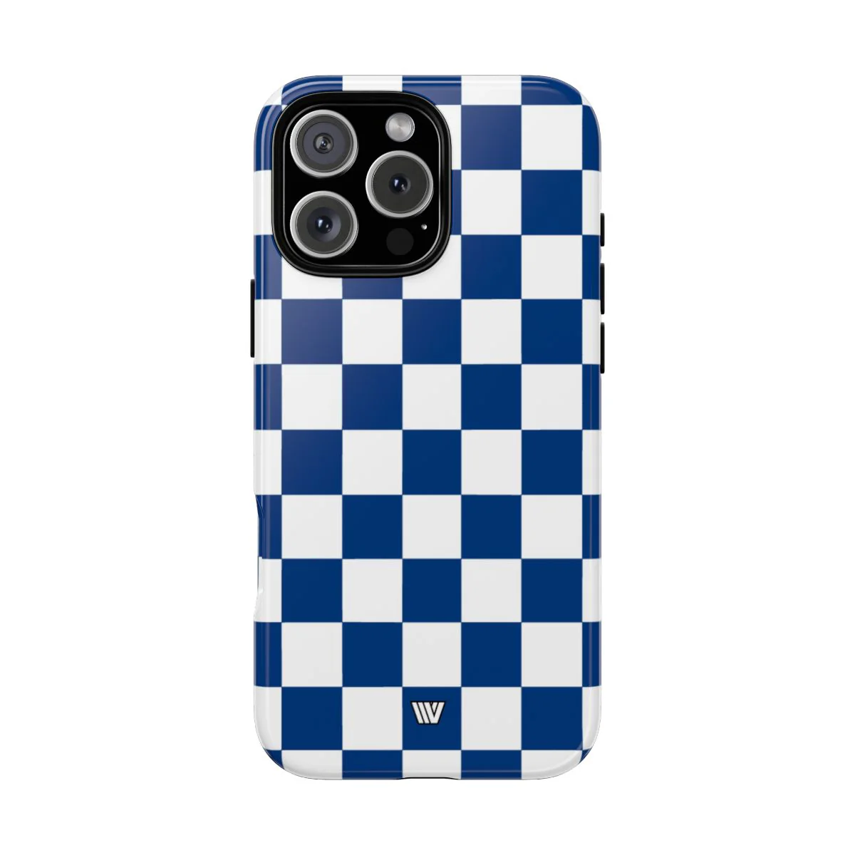 BLUE WHITE CHECKERBOARD | Tough Phone Case - Image 69