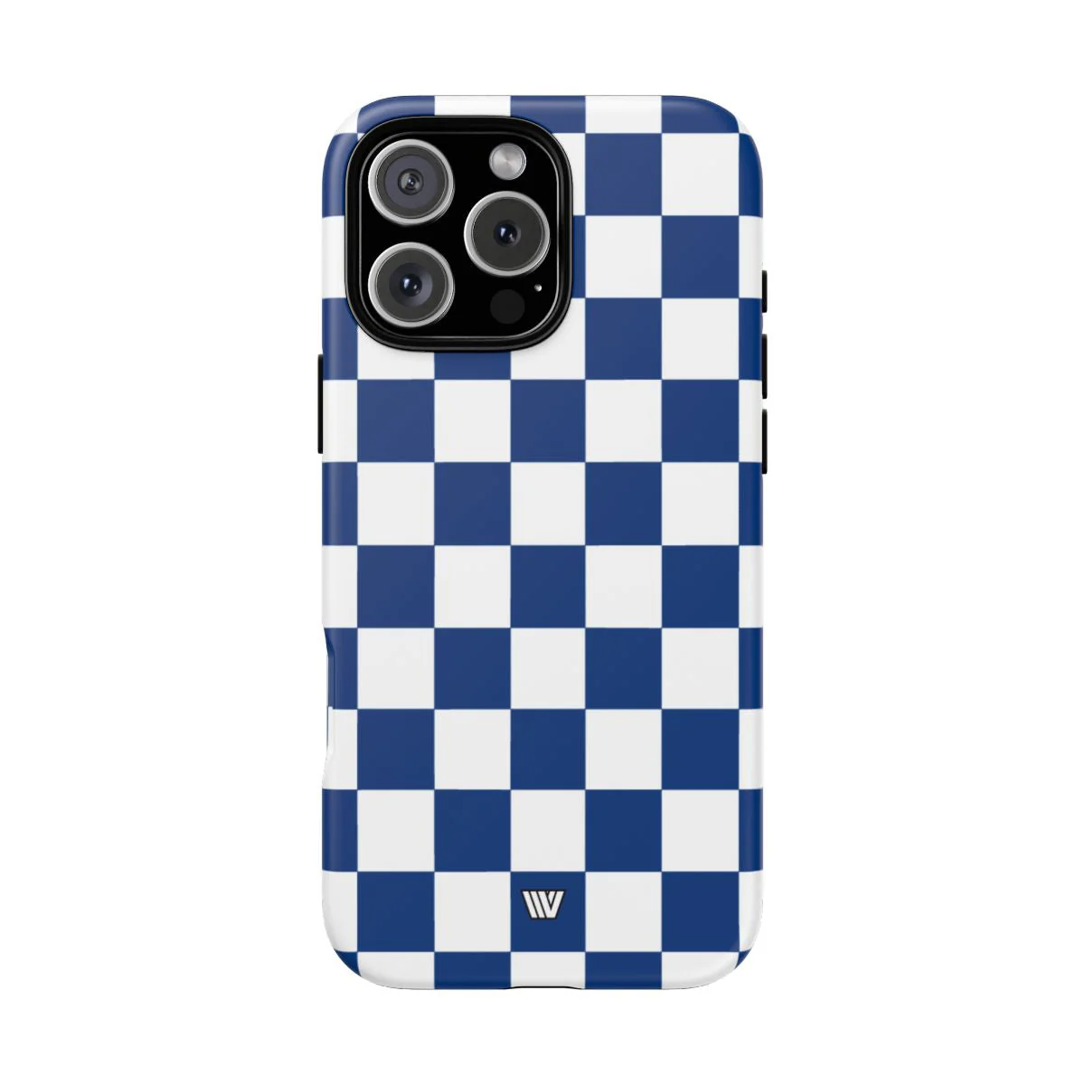 BLUE WHITE CHECKERBOARD | Tough Phone Case - Image 70