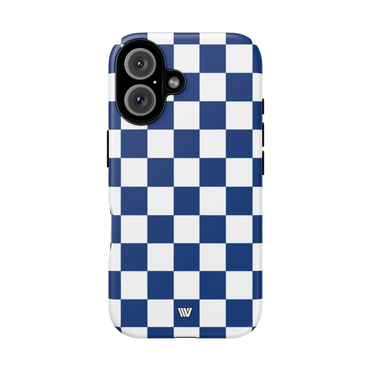 BLUE WHITE CHECKERBOARD | Tough Phone Case - Image 71