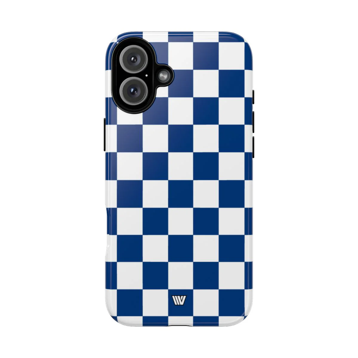 BLUE WHITE CHECKERBOARD | Tough Phone Case - Image 72
