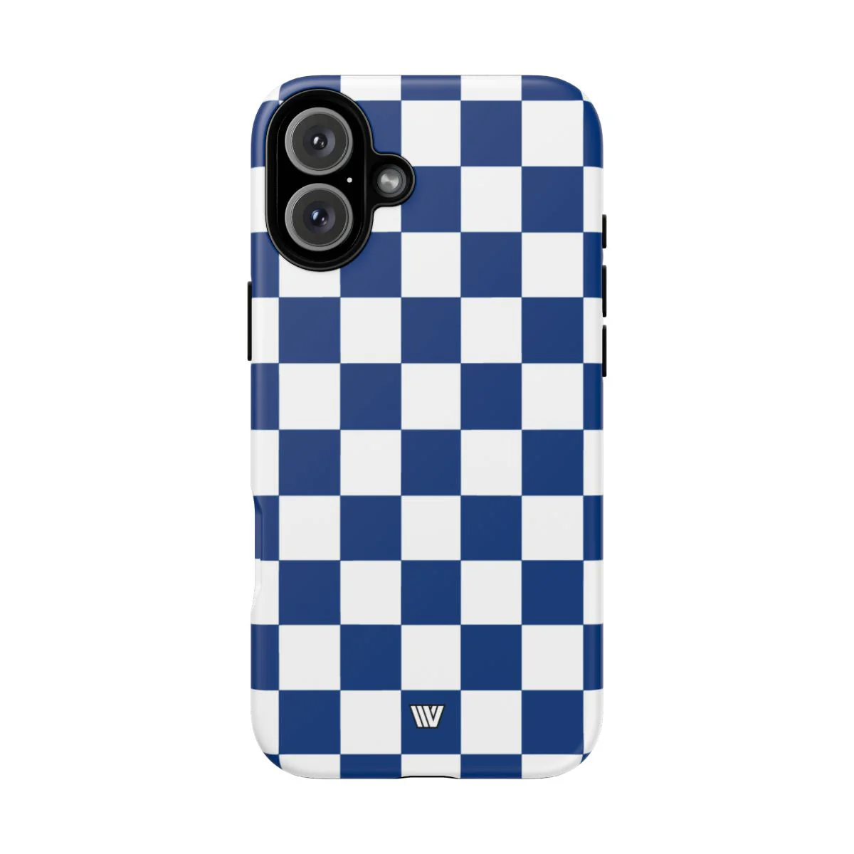 BLUE WHITE CHECKERBOARD | Tough Phone Case - Image 73