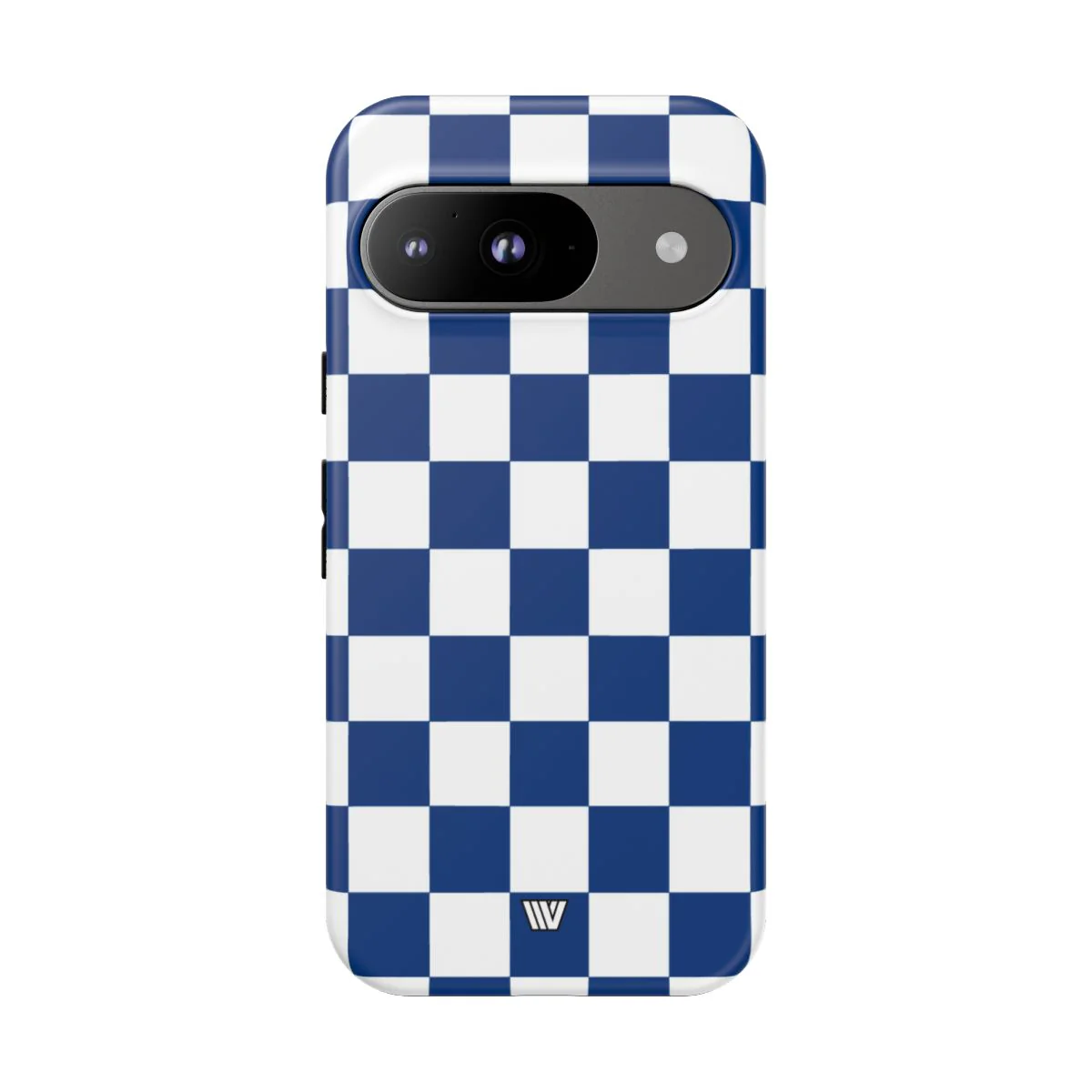 BLUE WHITE CHECKERBOARD | Tough Phone Case - Image 83