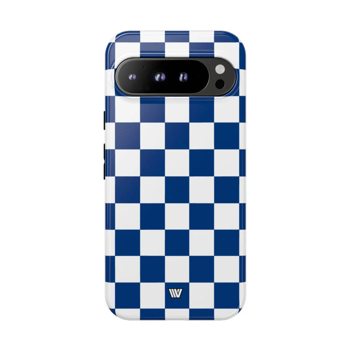 BLUE WHITE CHECKERBOARD | Tough Phone Case - Image 86