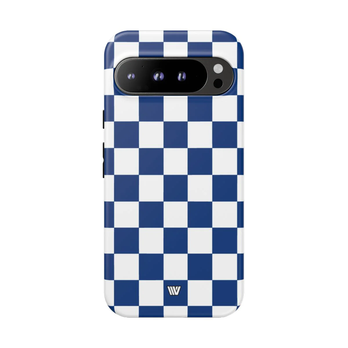 BLUE WHITE CHECKERBOARD | Tough Phone Case - Image 87