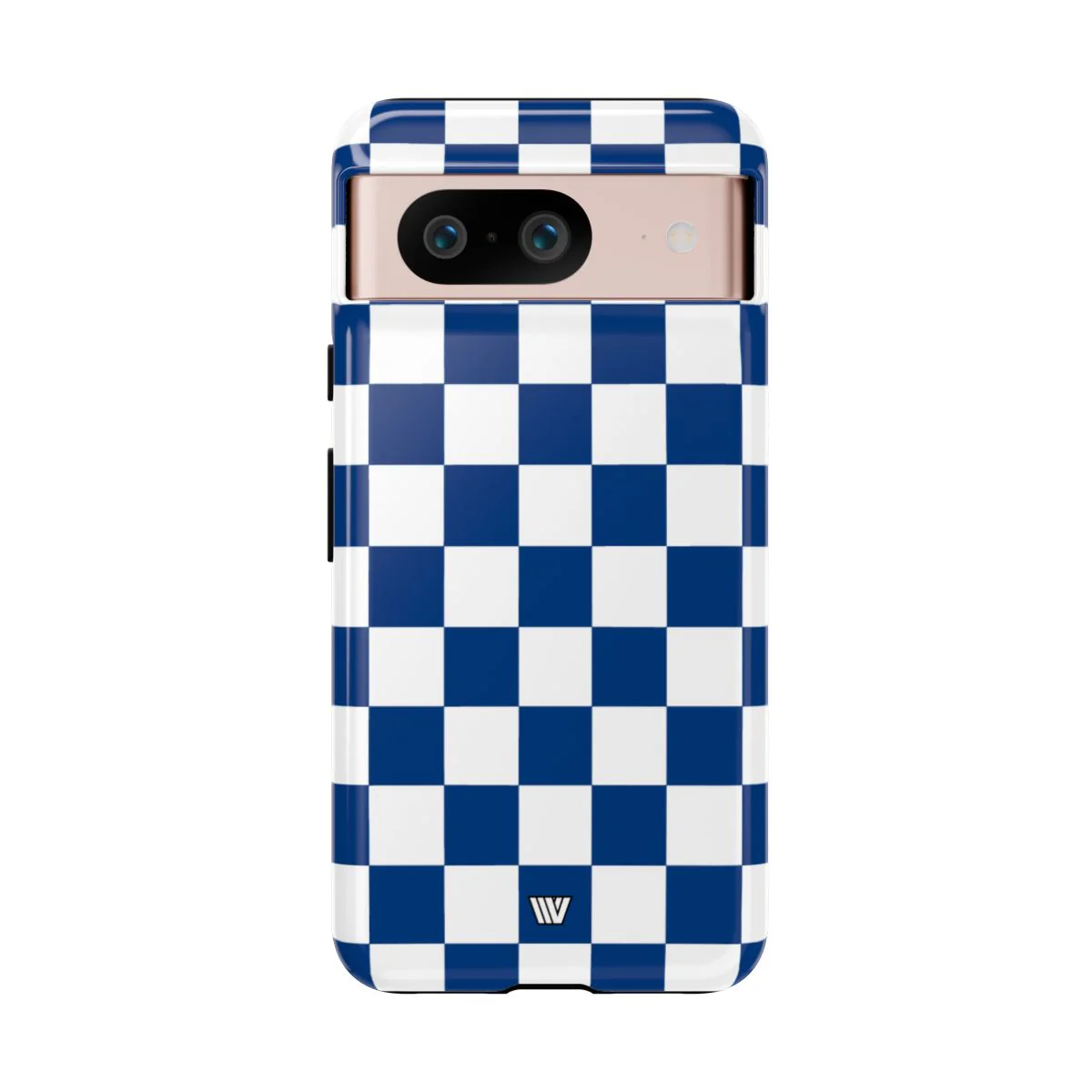 BLUE WHITE CHECKERBOARD | Tough Phone Case - Image 88