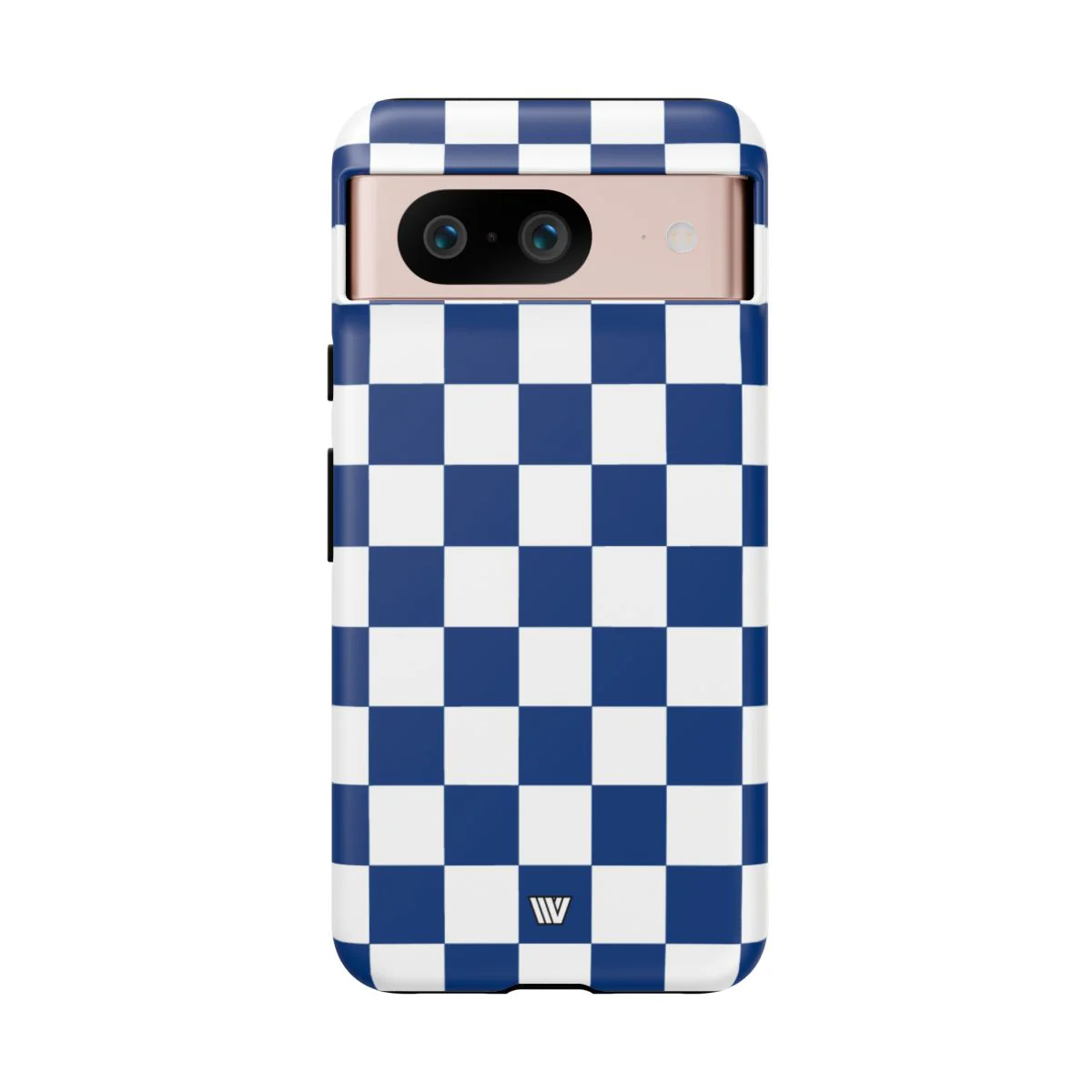BLUE WHITE CHECKERBOARD | Tough Phone Case - Image 89