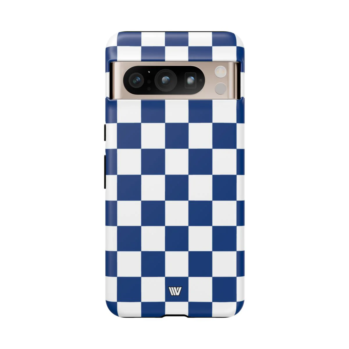 BLUE WHITE CHECKERBOARD | Tough Phone Case - Image 91