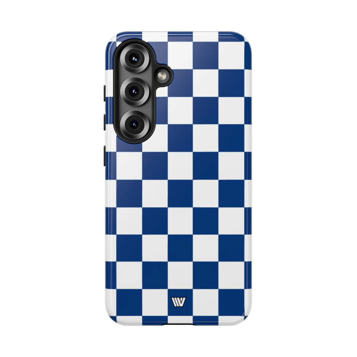 BLUE WHITE CHECKERBOARD | Tough Phone Case - Image 92