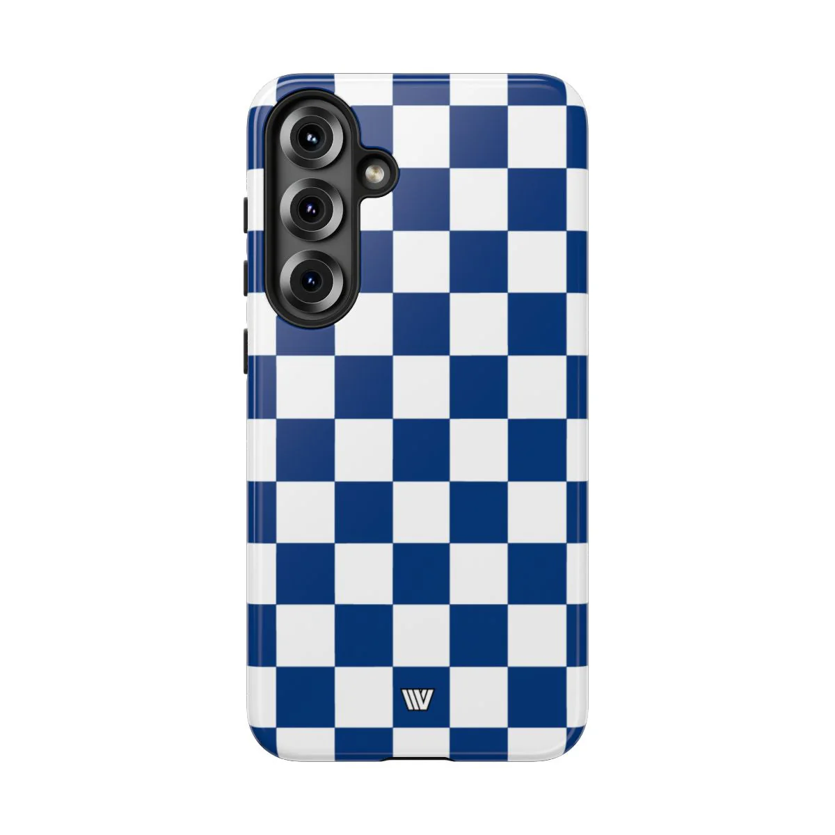 BLUE WHITE CHECKERBOARD | Tough Phone Case - Image 94